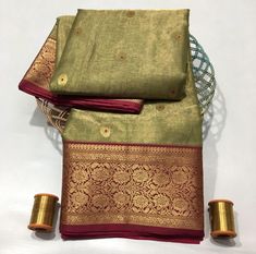 1.this is beautiful pure royal rajwadi nakshi katan silk tissue chanderi sari with running blouse piece  2.this sari is 5.5 mt length  3.this is a very elegant looking sari for all occasions like weddings and other formal events  4.fall n pico is complimentary  5.blouse can be made as per the requirements of the clients with proper measurements.stiching charges will be extra  6.plz check the availability of the sari before placing the order Navratri Cotton Silk Traditional Wear With Border, Cotton Silk Traditional Wear With Border For Navratri, Navratri Traditional Wear With Cotton Silk Border, Designer Silk Traditional Wear With Border, Silk Traditional Wear With Designer Border, Navratri Tussar Silk Blouse Piece With Border, Navratri Chanderi Blouse Piece With Border, Diwali Raw Silk Blouse Piece With Border, Tussar Silk Blouse Piece With Border For Puja