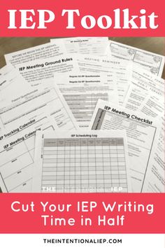 Tired of the stress that comes with writing IEPs? This IEP Toolkit is a game changer for special education teachers. This IEP Toolkit was designed for special education teachers to help streamline the IEP writing process and help you cut your IEP writing time in half. WIth this IEP Toolkit you’ll have everything you need to write IEPs including an IEP Writing Timeline, an IEP Planner, a Present Level Template and Accommodations and Modifications for Special Education. Grab this IEP Toolkit here