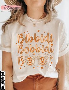 Halloween Disney Shirts For Women, Disney Fall Shirts, Fall Disney Shirts, Spooky Shirts, Disney Princess Silhouette, Cute Disney Shirts, Heat Press Shirts, Custom Disney Shirts, Bibbidi Bobbidi Boo