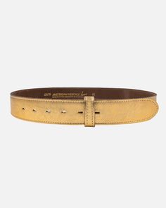 Amsterdam Heritage | US Belt Straps Marcella | Gold Metallic Leather Belt Strap Handmade Leather Belt, Gold Belt, Gold Belts, Handcrafted Leather, Personalized Accessories, Metallic Colors, Metallic Leather, Accessories Unique, Belt Buckle