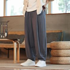 Season:Summer; Fabric:Linen Cotton Blend; Gender:Men's; Style:Casual; Elasticity:Micro-elastic; Occasion:Daily,Casual; Fit Type:Loose Fit; Function:Sports; Waistline:Low Waist; Pattern:Solid Colored; Design:Pocket; Pants Type:Linen Pants,Casual Pants,Summer Pants; Fly Type:Drawstring; Front page:FF; Listing Date:05/07/2024; Production mode:Self-produce; Hips:; Length:; Waist:; Pants Length:Full Length Men In Linen, Linen Pants Style, Linen Harem Pants, Basic Streetwear, Mens Linen Pants, Wedding Outfit Men, Cotton Linen Pants, Casual Wide Leg Pants, Pants Summer