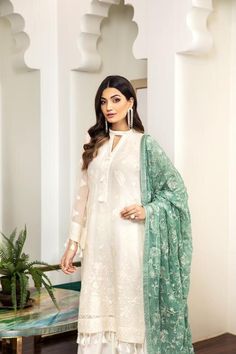 Designer Salwar kameez | Designer Punjab Suits | Pakistani Salwar Kameez White Salwar Kameez, Suits Pakistani, Designer Salwar Kameez, Pakistani Salwar, Pakistani Party Wear, White Embroidered Dress, Designer Salwar, Pakistani Salwar Kameez, Desi Clothes