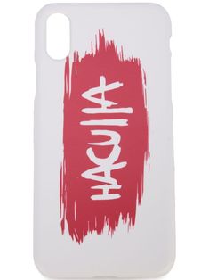 a red and white phone case with the word'4 hour'on it, in front of a white background