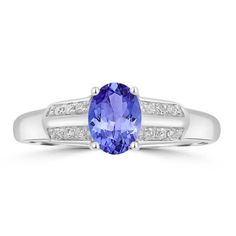 7X5mm Violetish Blue Tanzanite AAAA Ring Oval shape 0.76ct with 0.07cttw Diamond in 14K & 18K White Gold, Yellow Gold, Rose Gold. Product Information SKU TT50790-17 Metal Type Your choice: 14K, 18K Metal Color Your choice: White Gold, Yellow Gold, Rose Gold Rings Style - Metal Weight 3.2 Primary Stone Gemstone Name Tanzanite Gemstone Species Zoisite No. Of Gemstones 1 Gemstone Shape Oval Gemstone Color Violetish Blue Gemstone Grade Your choice: AA Gemstone Clarity VVS Gemstone Total Carat Weight Oval Tanzanite Diamond Ring In White Gold, Oval Tanzanite Diamond Ring For Anniversary, Oval Tanzanite Diamond Ring With Accent Stones, Elegant Oval Tanzanite Birthstone Ring, White Gold Oval Rings With Side Stones, Oval Tanzanite Birthstone Ring With Accent Stones, Oval Rings With Side Stones For Gift, Oval Diamond Ring With Side Stones, Fine Jewelry, Formal Oval Tanzanite Birthstone Ring