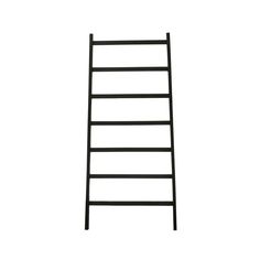 a black ladder against a white background