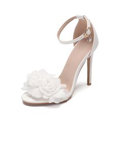 JJ's House Flower Women's High Heel Wedding Party Ankle Strap Sandals Wedding Sandals Bridal Shoes Elegant Faux Leather Buckle Solid Color Open Toe Wedding Shoes. #JJ's House #Flower #Women's #HighHeel #Wedding #Party #AnkleStrapSandals #WeddingSandals #BridalShoes #Elegant #FauxLeather #Buckle #SolidColor #OpenToe #WeddingShoes Spring Wedding Guest Sandals With Ankle Strap, Wedding Sandals With Ankle Strap, Fitted Ankle Strap Sandals For Wedding, Summer Wedding Guest Shoes With Ankle Strap, Wedding Heels With Heel Strap And Single Toe Strap, Spring Wedding Heels With Single Toe Strap, Spring Wedding Ankle Strap Heels, Wedding Sandals With Heel And Toe Straps, Spring Wedding Sandals With Ankle Strap