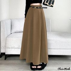 Olivia Mark - Elegant High-Waisted Pleated Maxi Skirt with Pleats, Graceful Drape and a Fashionable Umbrella Design Modern Drape, Elegant Midi Skirt, Fashion Umbrella, Strapless Bodycon Dress, Umbrella Skirt, Umbrella Designs, Crop Top Dress, Dress Stretch, Sequin Bodycon Dress