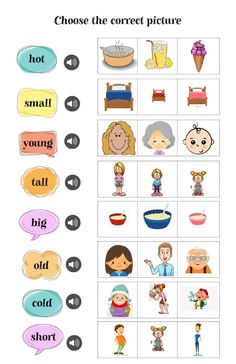 the worksheet is filled with pictures and words to help students learn how to use them