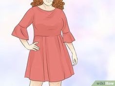 3 Ways to Dress for a Big Bust - wikiHow Hourglass Body Shape Fashion, Curvy Work Outfit, Flattering Clothes, Sweater Over Dress, Rectangle Body Shape, Shape Fashion, Hourglass Dress, Flattering Outfits