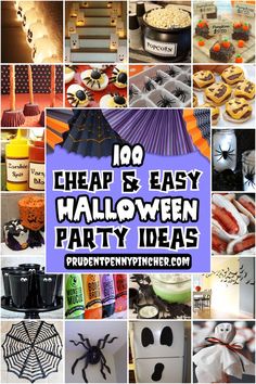 Cheap and Easy Halloween Party Ideas Halloween Party On A Budget, Easy Halloween Party Ideas, Halloween Party Foods, Party On A Budget, Halloween Office, Party Decor Ideas, Easy Halloween Party, Halloween Printables Free