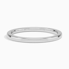 a thin silver ring on a white background