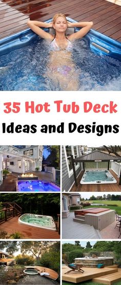 hot tub deck ideas and designs for backyards, pools, decks or patios