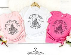 Girls Trip Disney Shirts, Magic Kingdom Shirt, Disney 2023, Matching Sibling Outfits, Matching Disney Shirts, Minnie Shirt, Girls Trip Shirts, Womens Disney Shirts, Disney World Shirts