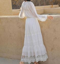 boho long sleeve maxi dresses women autumn robe vintage floral embroid – lastrafashion Casual Long Sleeve Maxi Dress With Lace Trim, Bohemian Long Sleeve Maxi Dress With Lace Trim, Summer Long Sleeve Maxi Dress With Lace Trim, White Floor-length Maxi Dress With Floral Embroidery, White Lace Patchwork Maxi Dress For Spring, White Long Sleeve Maxi Dress For Vacation, White Bohemian Long Sleeve Maxi Dress, Embroidered Long Sleeve Maxi Dress For Vacation, Bohemian Long Sleeve Maxi Dress For Wedding