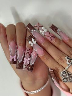 Pink Coffin, Manicure Tips, Coffin Press On Nails, Glue Stick, Fake Nail, Nails Coffin, Beauty Nail