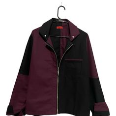 Canvas Jacket By Blackredd Urban Purple Outerwear For Fall, Urban Purple Outerwear With Pockets, Purple Long Sleeve Biker Jacket For Winter, Tyrian Purple, Canvas Jacket, Purple Jacket, Shirt Jackets, Purple Black, Purple And Black