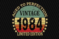 an aged to perfection vintage logo with the words'944 limited edition on it