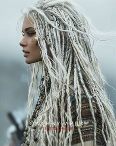 Dreads Girl, Beautiful Dreadlocks, Viking Hair, Dreadlock Styles, Hippie Hair, Dreads Styles, Synthetic Dreads, Dread Hairstyles, Trendy Short Hair