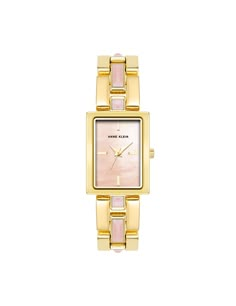 Elegant and refined, this jewelry-inspired watch features genuine gemstone accents on the bracelet for a pop of color. Band Length: 7" Case width: 21mm. Band width: 15mm. Unique Gold Watch, Pink Watches Women, Christmas Wishlist Jewelry, Cute Gold Watch, Gifts For Ur Mom, Staple Jewelry Pieces, Watch Stacked With Bracelets, Gold Dainty Watch, Women’s Gold Watch