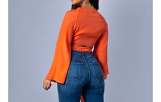 If you haven’t heard … Orange is the new black. This Orange big sleeve tie crop top blouse is super comfortable and versatile. Pair it with our “Go get ‘em wide leg jeans “ or your favorite shinny jean! Fits true to size model is wearing large Sizing Chart Go Get Em, Jean Fits, Big Sleeves, Tie Crop Top, Orange Is The New, Orange Top, Orange Is The New Black, Crop Top Blouse, Sizing Chart