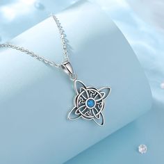 Unleash the mystique of witchcraft with our precious Celtic Knot Necklace featuring an Opal Wicca Amulet! Crafted with 925 sterling silver, the 34*24mm pendant is weighty at 2.75g. The chain, sized to fit 18 inches, is 1.1mm thick. 🧙🏼‍♀️ Package: Package Included (To Choose one of 3 Different Sets) 1. 1x Only Pendant+1x Silver Cloth+1*Box 2. 1x 18 inch chain +1x Pendant +1x Silver Cloth+1* Box 3. 1x 20 inch chain +1x Pendant +1x Silver Cloth+1* Box 4. 1x 24 inch Rope chain +1x Pendant +1x Silv Triquetra Pendant, Celtic Knot Necklace, Celtic Knot Pendant, Necklace Opal, Celtic Knots, Witch Jewelry, Amulet Necklace, Knot Necklace, 925 Sterling Silver Chain