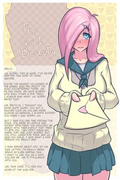 Fluttershy Human, My Little Pony Human, Accel World, Skirt Sweater, Sailor Uniform, Letter Love, Anime Monsters, My Little Pony Comic, Female Hair