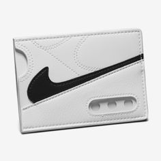 The design of this wallet was inspired by a shoe that has reigned supreme since the '90s. The wallet features a sleeve for storing cash and five slots for your cards and ID. Modern White Wallet With Rfid Blocking, Modern White Leather Wallet, Trendy White Wallet With Card Slots, Trendy White Wallets With Card Slots, Modern White Bifold Wallet, Casual Leather Card Holder, White Bifold Wallet With Card Slots, White Rectangular Card Holder With Slots, White Rectangular Card Holder With Card Slots