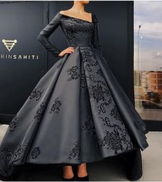 Satin Prom Dresses, High Low Prom Dresses, Chique Outfits, Satin Prom Dress, Prom Dresses Long With Sleeves, Evening Party Dress, Gorgeous Gowns, Beautiful Gowns, Fancy Dresses