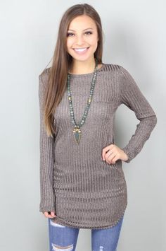 Shari Ribbed Tunic: $26 Shoes And Accessories, New Woman