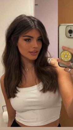 Rambut Brunette, Hair Stylies, Hair Inspo Color, Aesthetic Hair