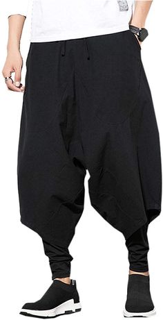 Harem Pants Hip Hop, Hip Hop Joggers, Hakama Pants, Yoga Trousers, Hip Hop Pants, Pants Baggy, Casual Wide Leg Pants, Cool Outfits For Men