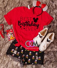 Best Birthday Ever Disney Shirt, Disney Birthday Shirts, Disney World Vacation Shirts, Ladies Disney Birthday Shirt- Tshirt 24.99 Disney Birthday Shirts, Disneybound Outfits, Disney Birthday Shirt, Disney Shirts For Men, Womens Disney Shirts, Disney Bound Outfits, Disney Travel