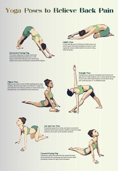 Stretches For Lower Back, Relieve Back Pain, Relaxing Yoga