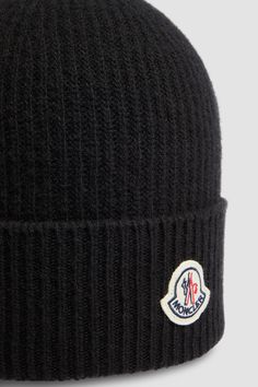 A finishing touch to cold weather looks, this beanie is crafted from a cashmere and wool blend. The mid-weight knit is embellished with a felt logo patch. Beanies For Men, Beanie Black, Wool Beanie, Cashmere Wool, Beanie Hats, Patch Logo, Cold Weather, Wool Blend, Cashmere