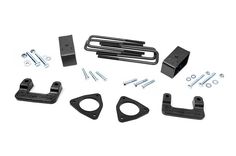 an assortment of hardware and parts for a vehicle