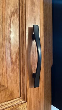 Cosmas 8902FB Flat Black Cabinet Pull - Cosmas Black Cabinet Hardware, Black Drawer Pulls, Dark Wood Cabinets, Refinish Kitchen Cabinets, Kitchen Cabinet Pulls, Black Kitchen Cabinets, Black Cabinets, Black Kitchens, Wood Cabinets