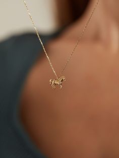 14k Real Solid Gold Minimalist Horse Necklace, Dainty Animal Jewelry, Minimalist Horse Memorial for Necklace Women, Gift for Women ---- You can buy this horse Without Chain--- The horse is an animal that carries symbols of power, speed, freedom, grace and courage. Gold also represents symbols of wealth, permanence, continuity and value. A gold horse necklace can have many different emotions and meanings by combining the powerful and graceful movements of the horse with the color gold. For exampl خواتم خطوبة, Horse Memorial, Gold Horse, Horse Necklace, Horse Jewelry, Jewelry Minimalist, Horses Pendant, Jewelry Accessories Ideas, Horse Gifts