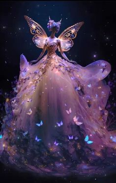 Prom Dress Aesthetic, Butterfly Gown, Ball Gowns Fantasy, Prom Dress Short, Dress Short Prom, Light Up Dresses, Magical Dress, Take Over The World, Dreamy Gowns