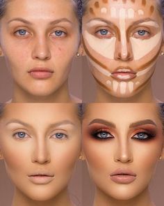 Teknik Makeup, Contouring For Beginners, Makeup Contouring, Best Contouring Products, Contouring Makeup, Mekap Mata, Makeup Tip, Makeup Spray