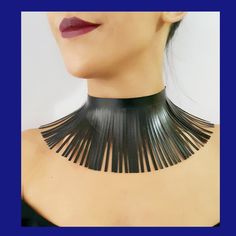 -------------------------------------♥ ♥ ♥ bohomila ---------------------------------------------- Black Choker Necklace - Radiate your beauty in this beautifully detailed Black Choker Necklace. Dress it up or dress it down its boho chic for any occasion. ------------------------------------♥ ♥♥ D E S C R I P T I O N ♥ ♥♥ --------------------------------------------------- ♥Choker Length : 30cm ♥Width : 10cm ♥Silver plated lobster clasp ♥ Includes a 2 inch ( 5 cm) extension chain for any adjustm Trendy Black Choker For Gift, Handmade Punk Choker For Gift, Trendy Black Festival Choker, Black Edgy Choker For Party, Edgy Black Choker For Party, Edgy Black Choker For Festivals, Handmade Black Punk Choker, Black Leather Choker Gift, Handmade Punk Black Choker