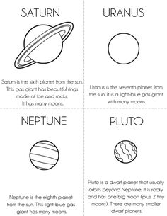 the solar system worksheet for kids to learn how to draw planets and their names