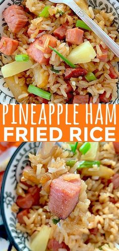 this pineapple ham fried rice recipe is delicious and easy to make