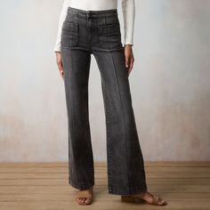 Busy Mom Outfits, Lauren Conrad Collection, High Rise Wide Leg Jeans, Mom Outfits, Business Casual Outfits, Lc Lauren Conrad, High Waisted Trousers, Bottom Clothes, Lauren Conrad