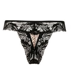 Tanga lace ATELIER AMOUR Caresse Féline Elegant Stretch Lace String, Elegant Stretch String Lace, Wedding Bottoms With Lace Trim String Shape, Elegant String Bottoms With Contrast Lace, Elegant Bottoms With Contrast Lace, Wedding Lace Brief Bottoms, Sheer Lace Briefs, Floral Lace, Feline