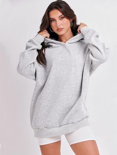 Stay cozy and casual in our Dropped Shoulder Long Sleeve Hoodie. This basic hoodie features dropped shoulders for a relaxed fit. Perfect for chill days and lounging around (and probably eating snacks). Features: Pocketed Sheer: Opaque Stretch: No stretch Material composition: 100% polyester Care instructions: Machine wash cold. Tumble dry low. Imported Size US Top Length Bust Sleeve Length S 4 27.6 46.5 - M 6/8 28 48 - L 10/12 28.3 50.4 - XL 14 28.7 52.8 - 2XL 16 29.1 55.1 - Cozy Hoodie With Ribbed Cuffs For Lounging, Comfortable Sweatshirt With Drawstring Hood For Lounging, Comfy Hooded Sweatshirt For Loungewear, Comfortable Lounge Sweatshirt With Drawstring Hood, Comfortable Hoodie With Ribbed Cuffs For Lounging, Comfortable Gray Hoodie For Loungewear, Comfy Hoodie With Ribbed Cuffs For Lounging, Cozy Hoodie With Drawstring For Lounging, Lounging Hoodie Sweatshirt With Drawstring Hood