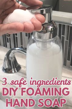 Homemade Hand Soap, Diy Foaming Hand Soap, Diy Hand Soap, Natural Hand Soap, Foam Soap Dispenser