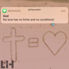 someone wrote this message on the back of their cell phone that says god, my love has no limits and no conditions