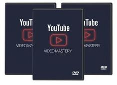 three dvd's with the words youtube and video mastery in red on each one