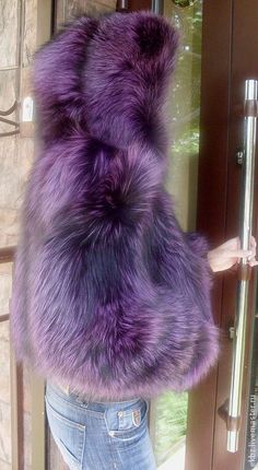 Purple Fur Jacket, Purple Fur Coat, Cute Outfits With Jeans, Fur Jackets, Fabulous Furs, Fox Fur Coat, All Things Purple, Most Wanted, Fur Coats