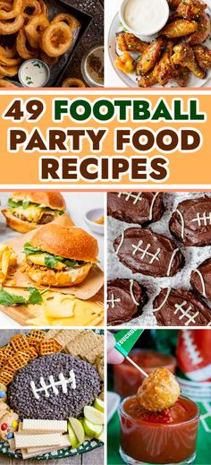 These easy football recipes are so fun! Football party ideas food, football tailgate party food, game day food, football party meals dinner, super bowl food, football Sunday food, make ahead snacks football, football party, game day party, football finger foods, football party appetizers, game day appetizers, football party table, football party treats, football party ideas, easy snacks, maij dishes, desserts and more fun game day ideas! Football Party Meals, Fantasy Football Draft Party Food Ideas Easy, Football Party Ideas Food, Fantasy Football Draft Party Food, Easy Football Snacks, Football Party Table, Tailgate Dips, Football Party Treats, Rv Snacks